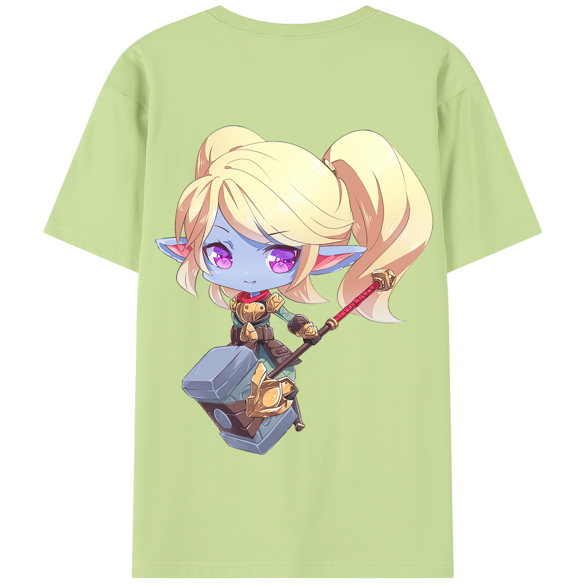 リーグ・オブ・レジェンド League of Legends LOL 綿100％半袖Tシャツ（背面プリント）